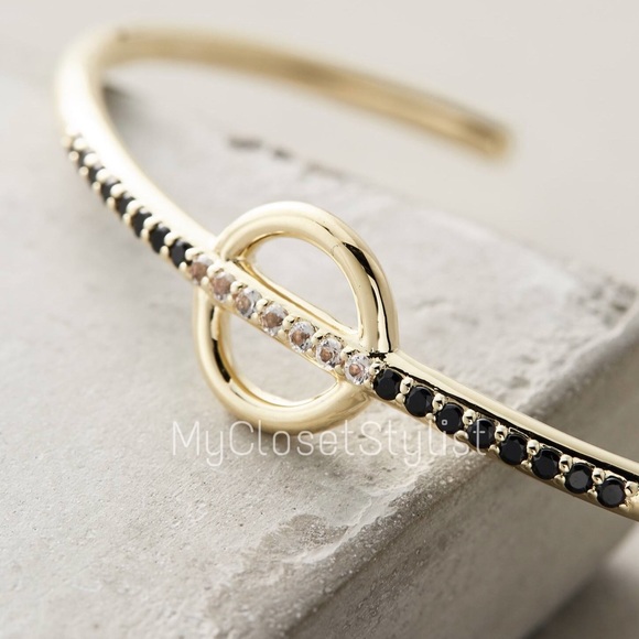 Black Diamond 22K Gold Bracelet Elizabeth & James! - Picture 3 of 5